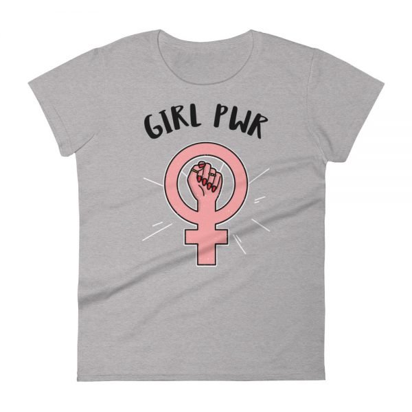 girl pwr t shirt mock up