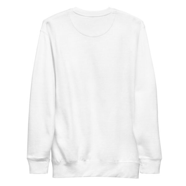 unisex premium sweatshirt white back 65856f558f0e3